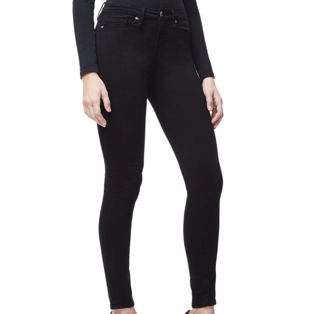 Good American black skinny jeans